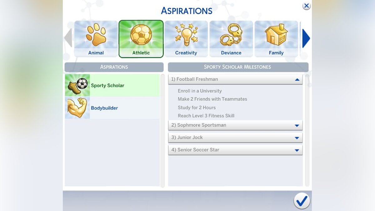 The Sims 4 — Университетский пакет жизненных целей (8)