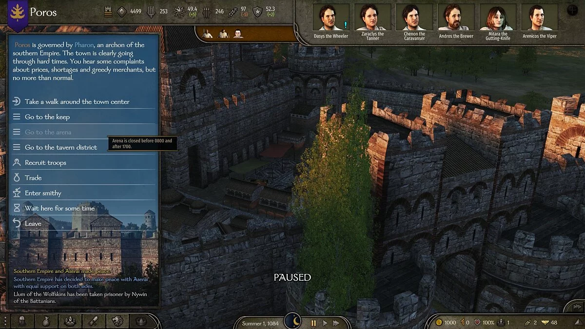 Mount &amp; Blade 2: Bannerlord — Новое время работы арены