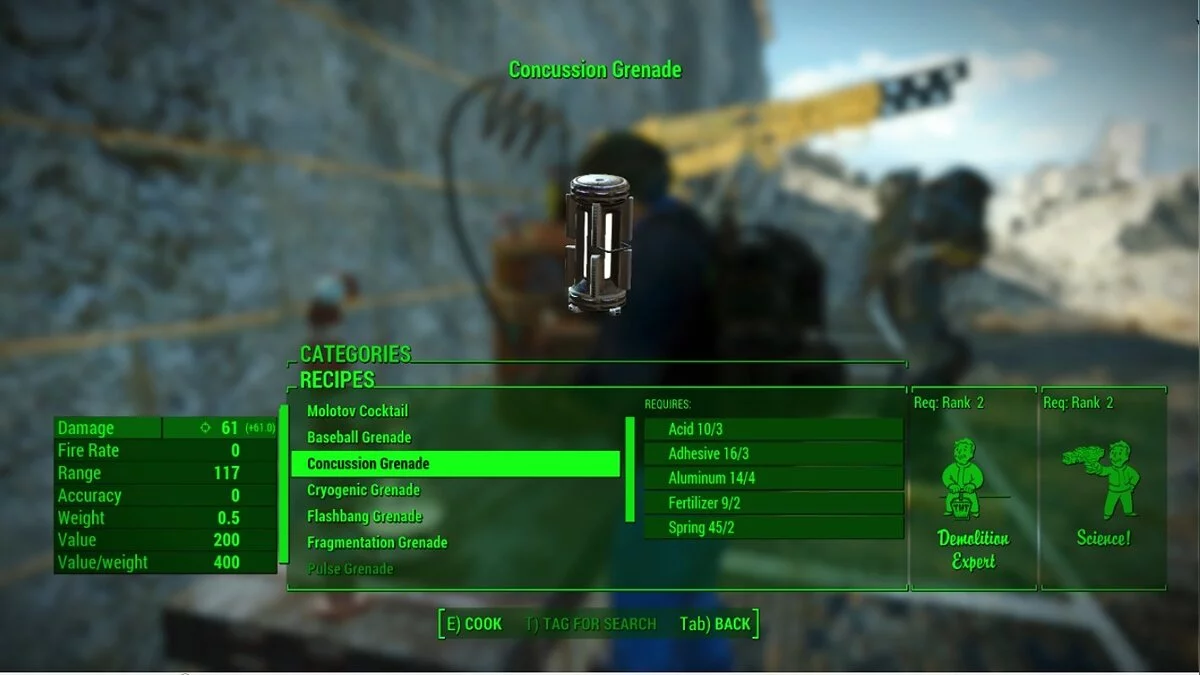 Fallout 4: Game of the Year Edition — Ослепляющие гранаты