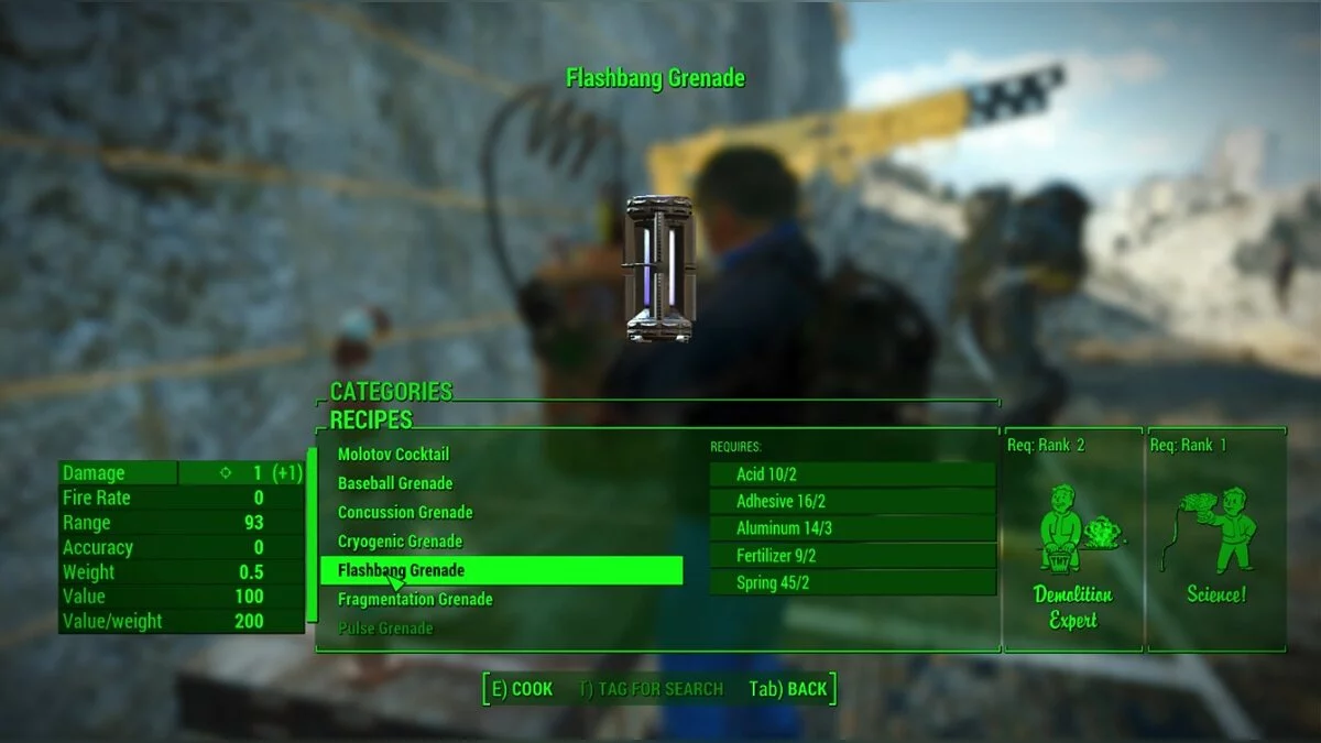 Fallout 4: Game of the Year Edition — Ослепляющие гранаты