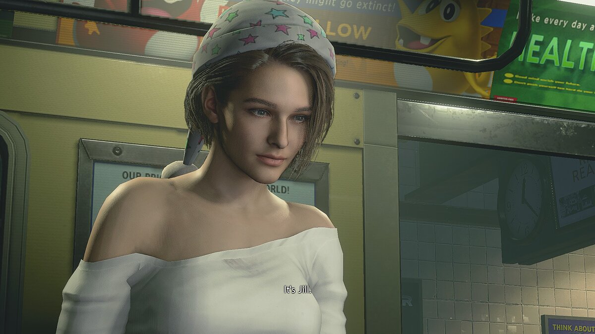 Resident Evil 3 — Джилл в пижаме