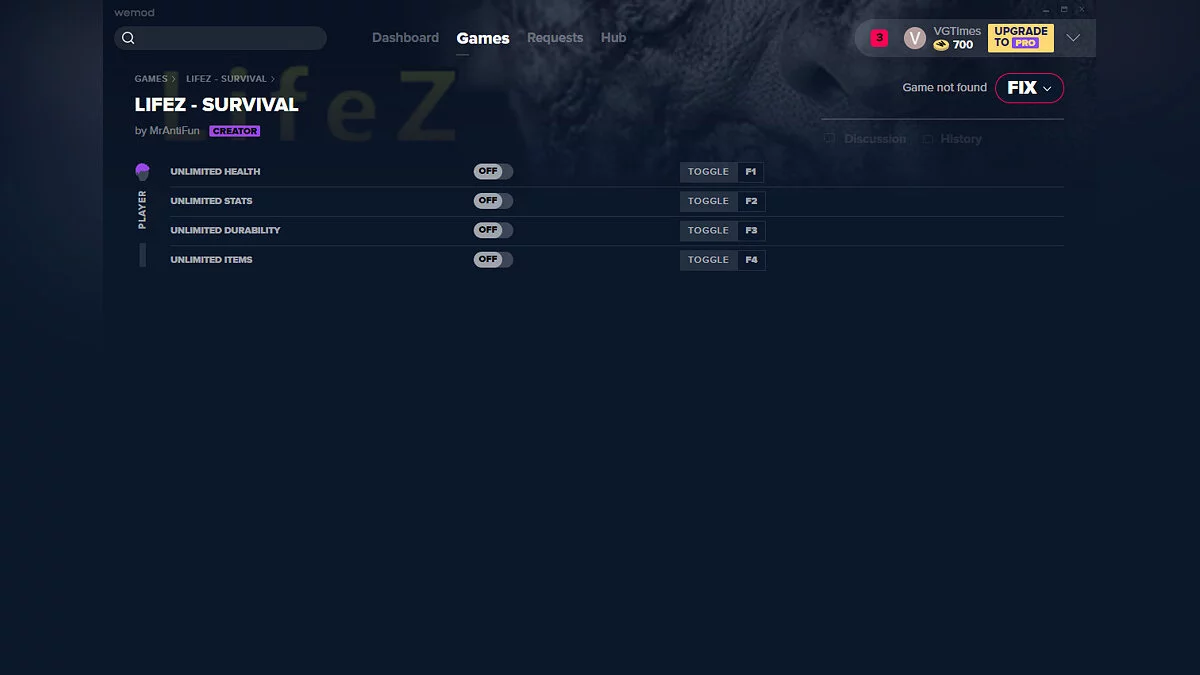 LifeZ - Survival — Трейнер (+4) от 29.06.2020 [WeMod]