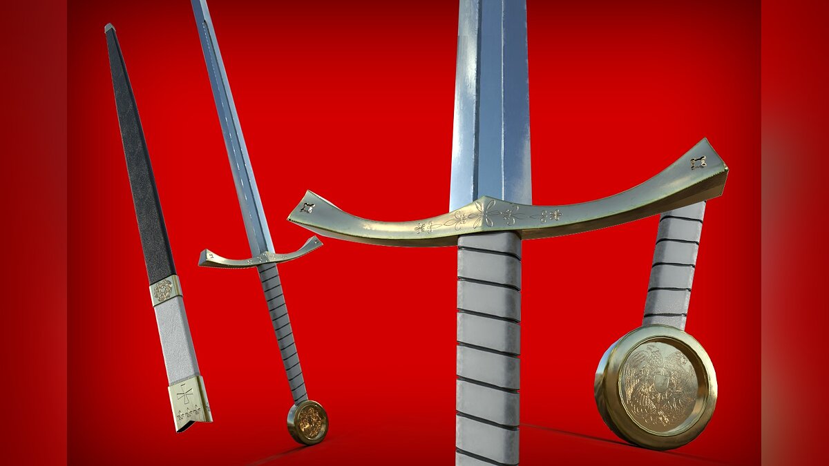 Blade and Sorcery — Королевский длинный меч с ножнами