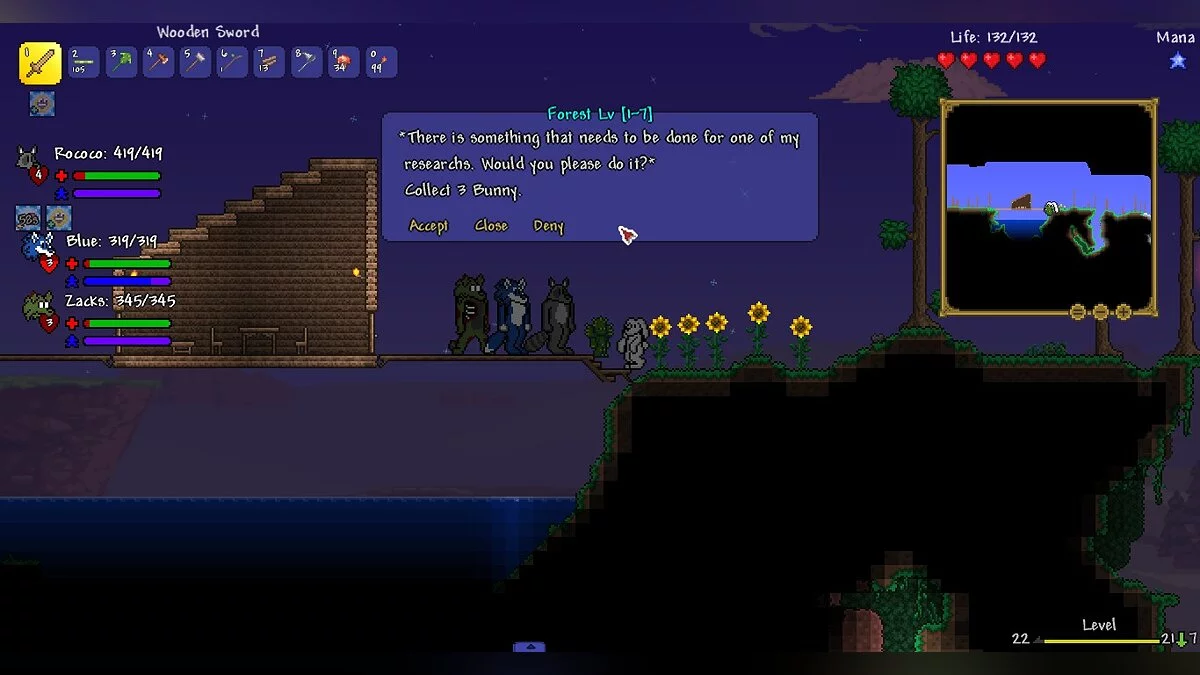 Terraria — Наймите компаньона