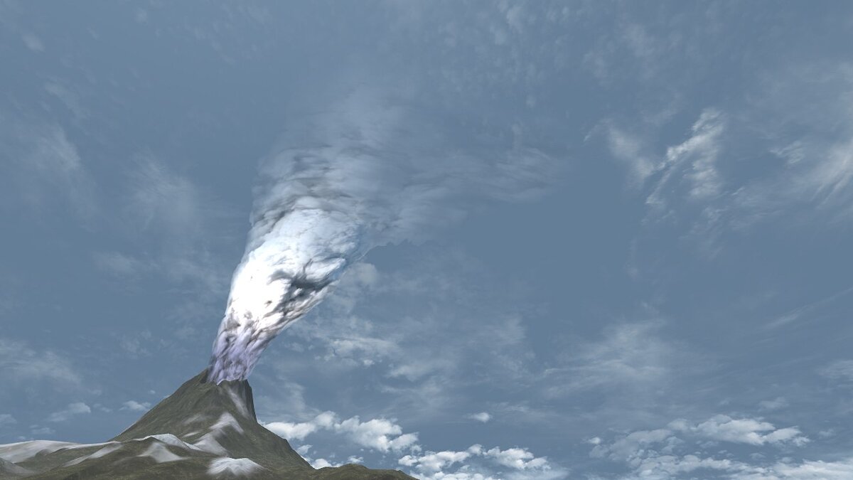 The Elder Scrolls 5: Skyrim Legendary Edition — Настоящий дым из вулкана