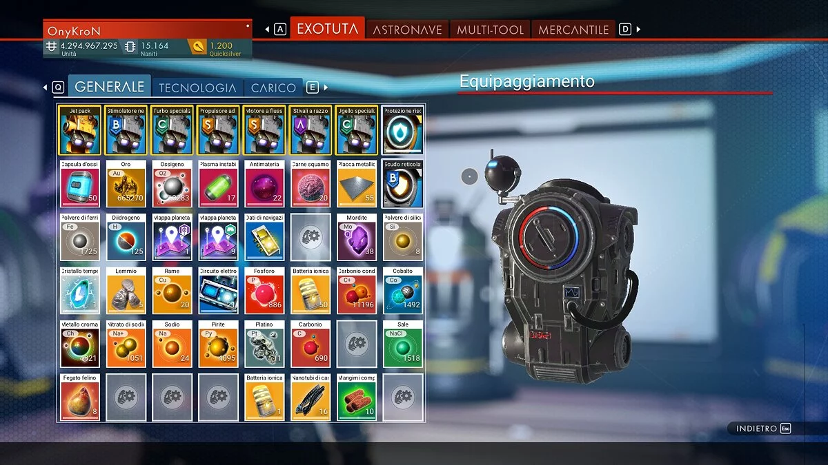 No Man&#039;s Sky — Очень много места в рюкзаке