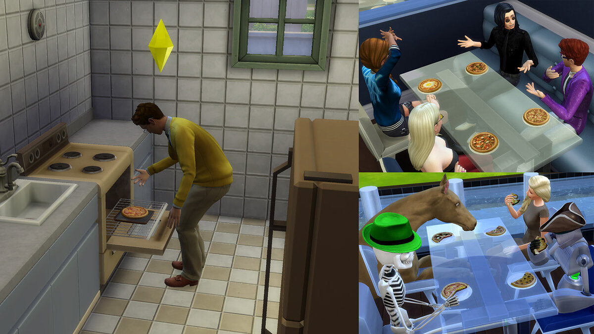 The Sims 4 — Деревенская глиняная печь и 15 мини-пицц