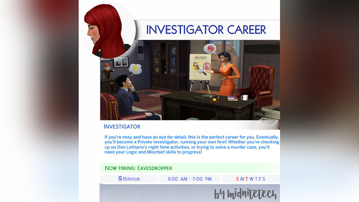 The Sims 4 — Карьера частного детектива