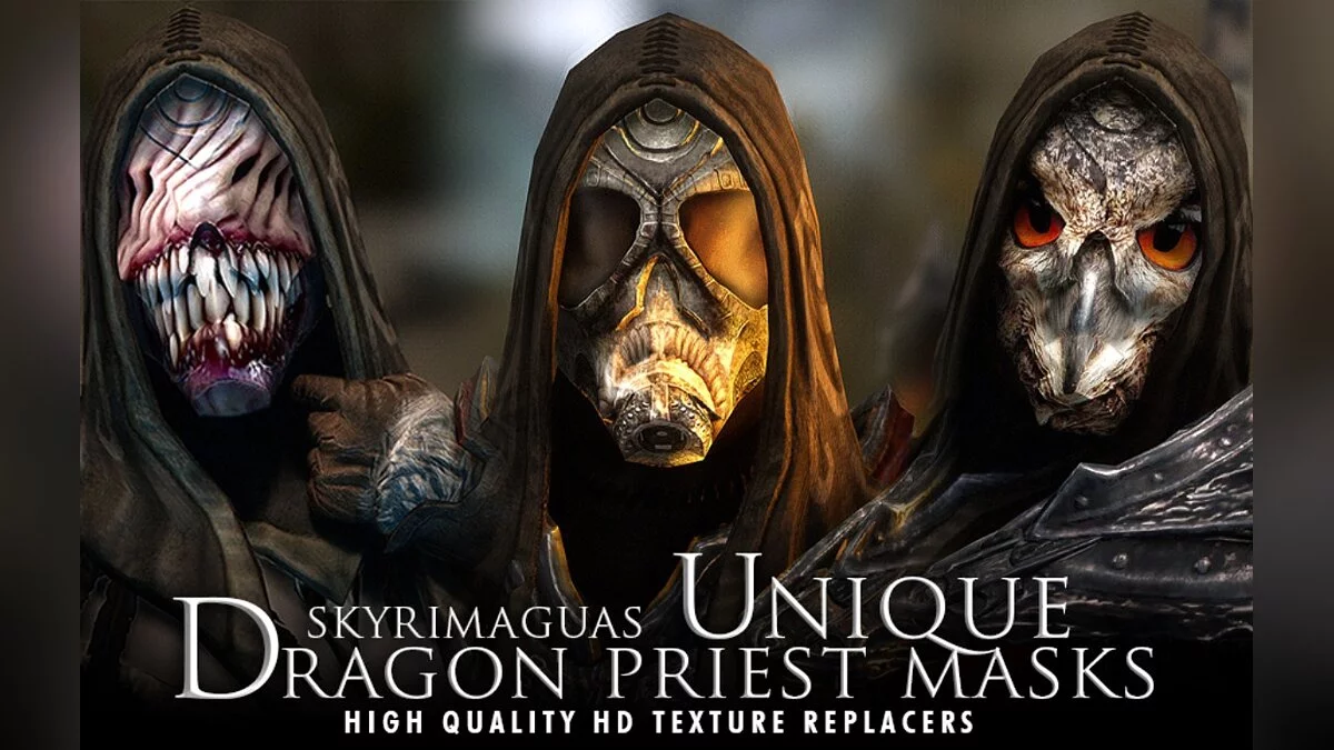 Elder Scrolls 5: Skyrim Special Edition — Уникальные маски драконьих жрецов