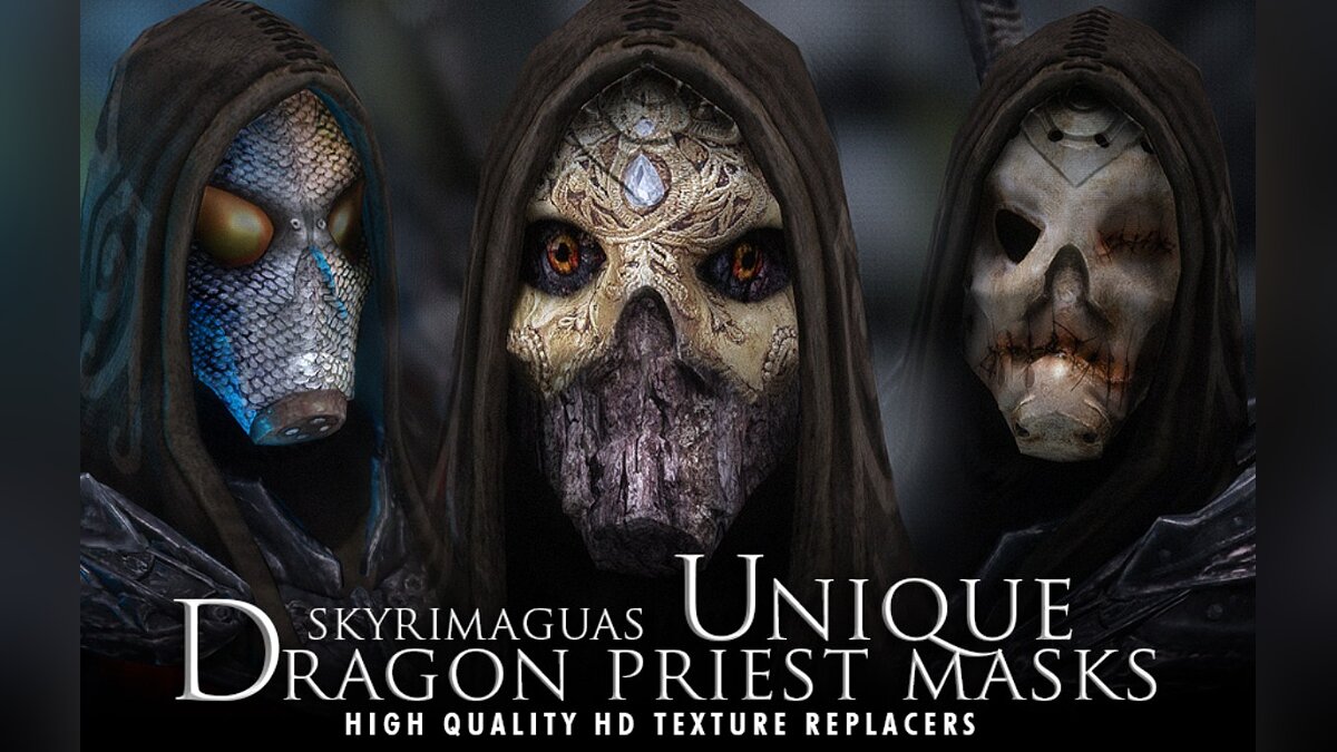 Elder Scrolls 5: Skyrim Special Edition — Уникальные маски драконьих жрецов