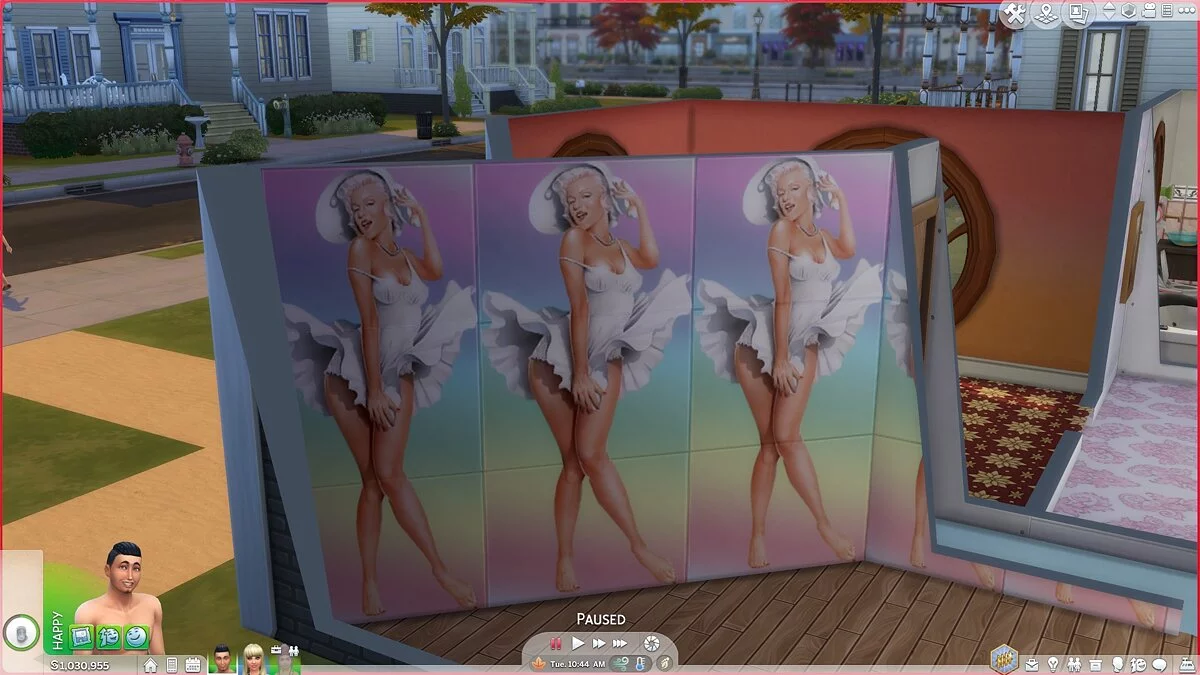 The Sims 4 — Стены с красотками пин-ап