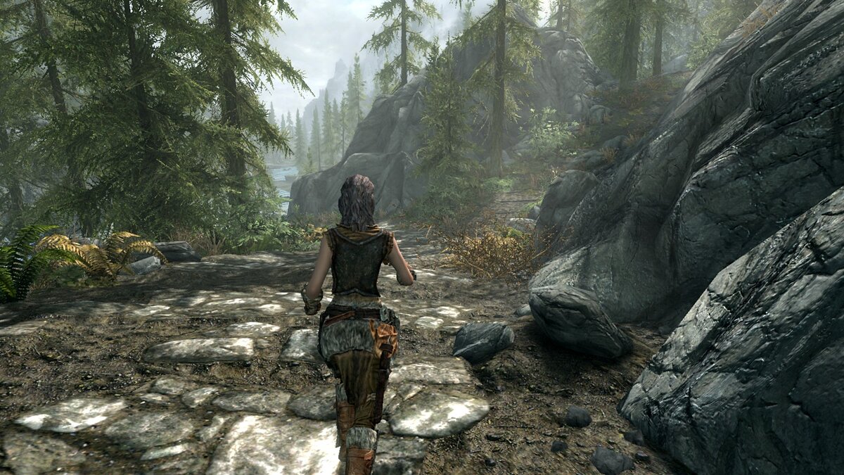 Elder Scrolls 5: Skyrim Special Edition — Простая анимация женского бега
