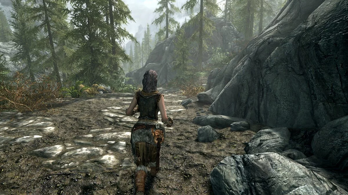 Elder Scrolls 5: Skyrim Special Edition — Простая анимация женского бега