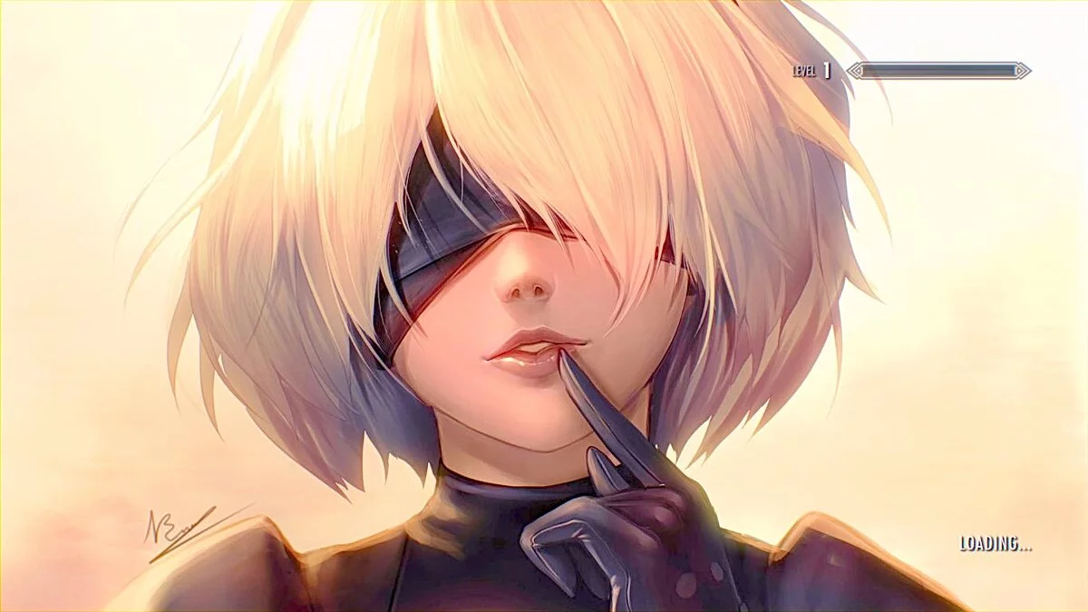 The Elder Scrolls 5: Skyrim Legendary Edition — Загрузочные экраны в стиле аниме