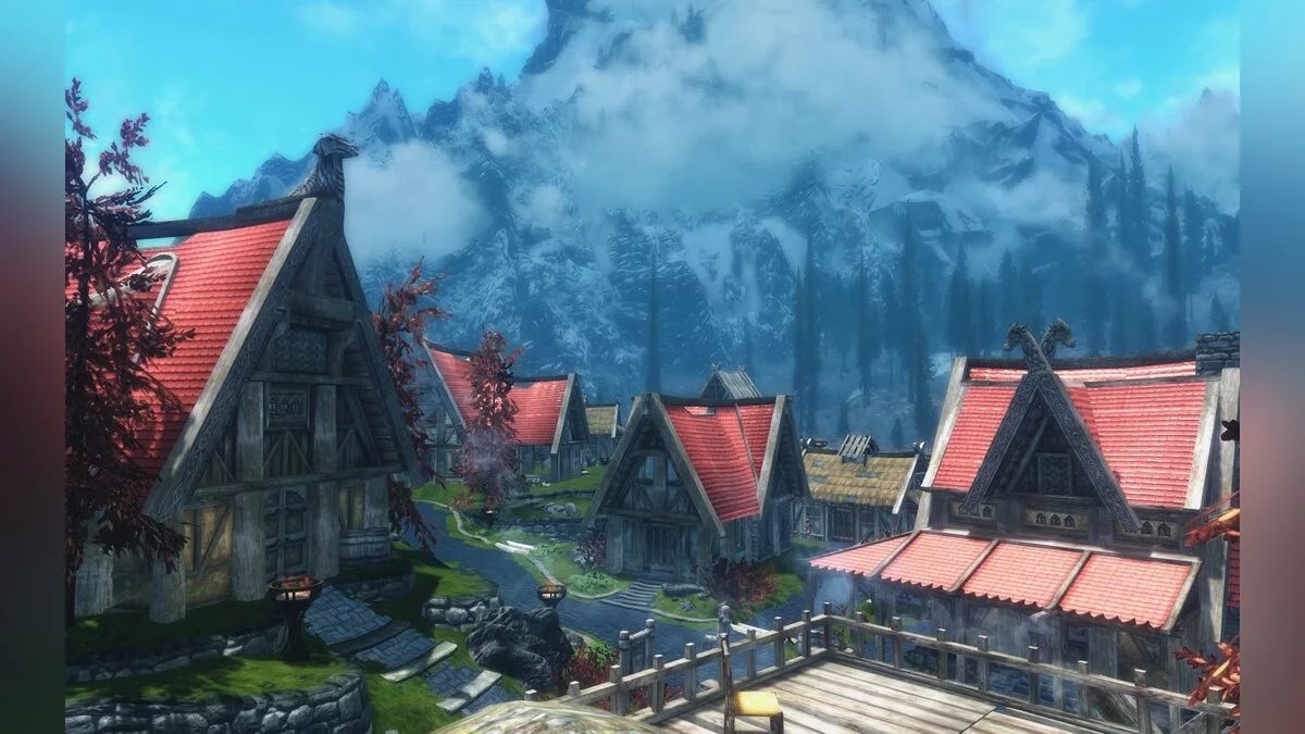 Elder Scrolls 5: Skyrim Special Edition — Крыши Вайтрана