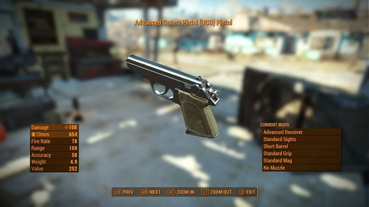 Fallout 4: Game of the Year Edition — Пистолет Deliverer из нержавеющей стали