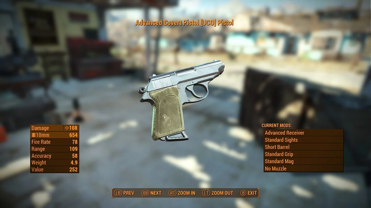 Fallout 4: Game of the Year Edition — Пистолет Deliverer из нержавеющей стали