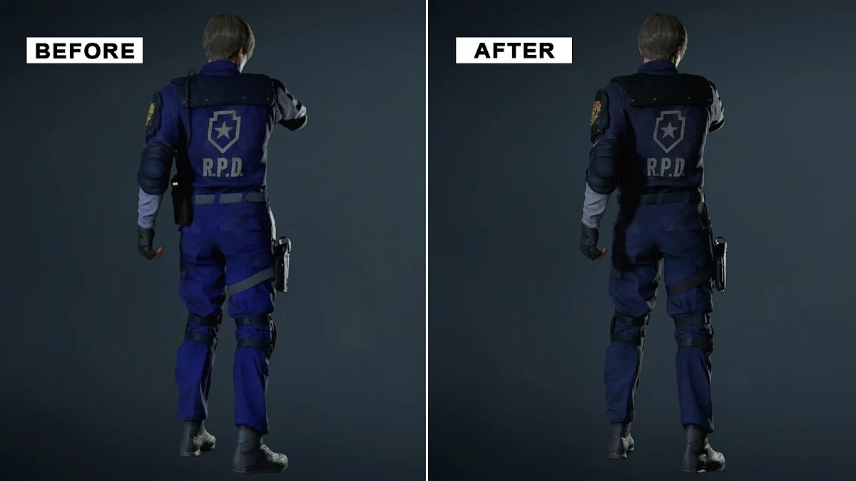 Resident Evil 2 — Классическая темная одежда Леона