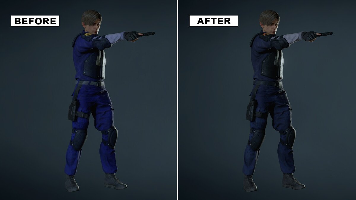 Resident Evil 2 — Классическая темная одежда Леона