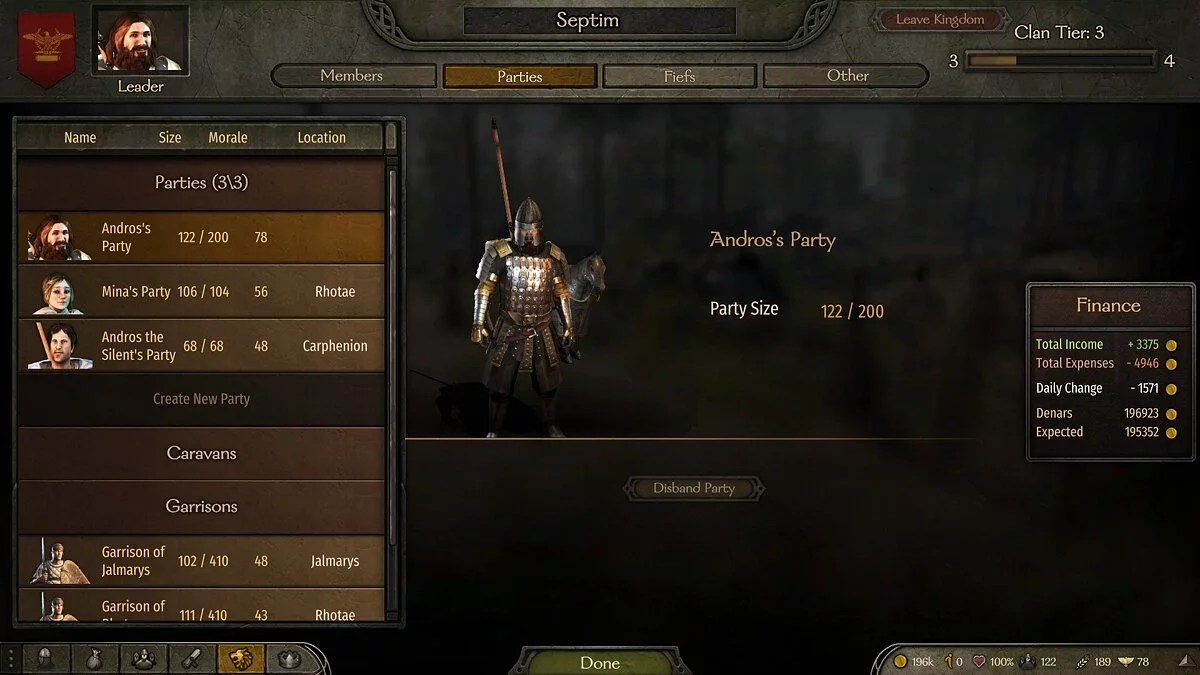 Mount & Blade 2: Bannerlord — Увеличение вашей армии