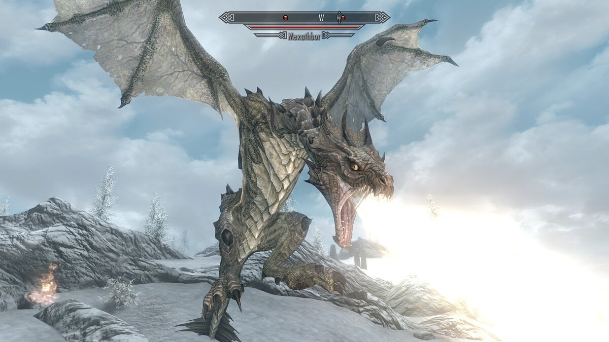 The Elder Scrolls 5: Skyrim Legendary Edition — Сложные битвы с драконами