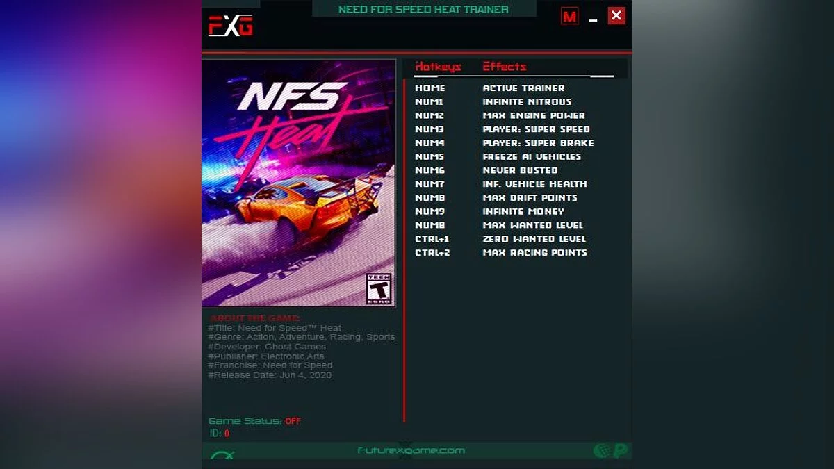 Need for Speed Heat — Трейнер (+12) [1.0.59.46514]