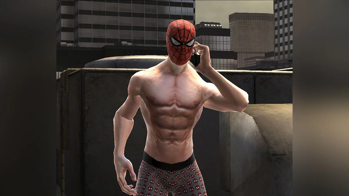Spider-Man: Web of Shadows (2008) — Without suit (без костюма)