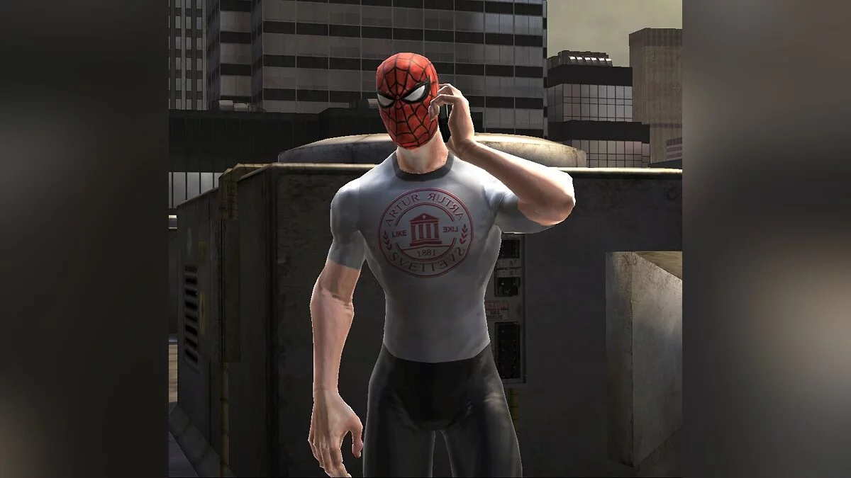 Spider-Man: Web of Shadows (2008) — University Empire State (Костюм университета)