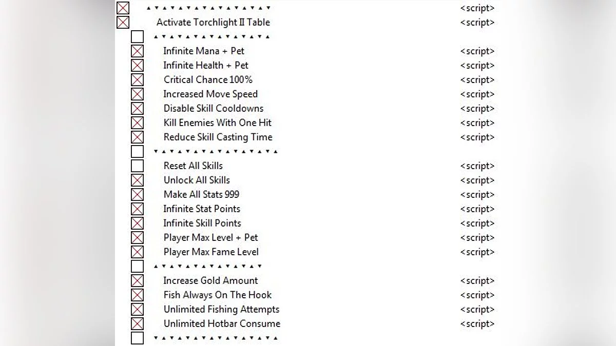 Torchlight 2 — Таблица для Cheat Engine [1.25.9.5: Epic / UPD: 25.07.2020]