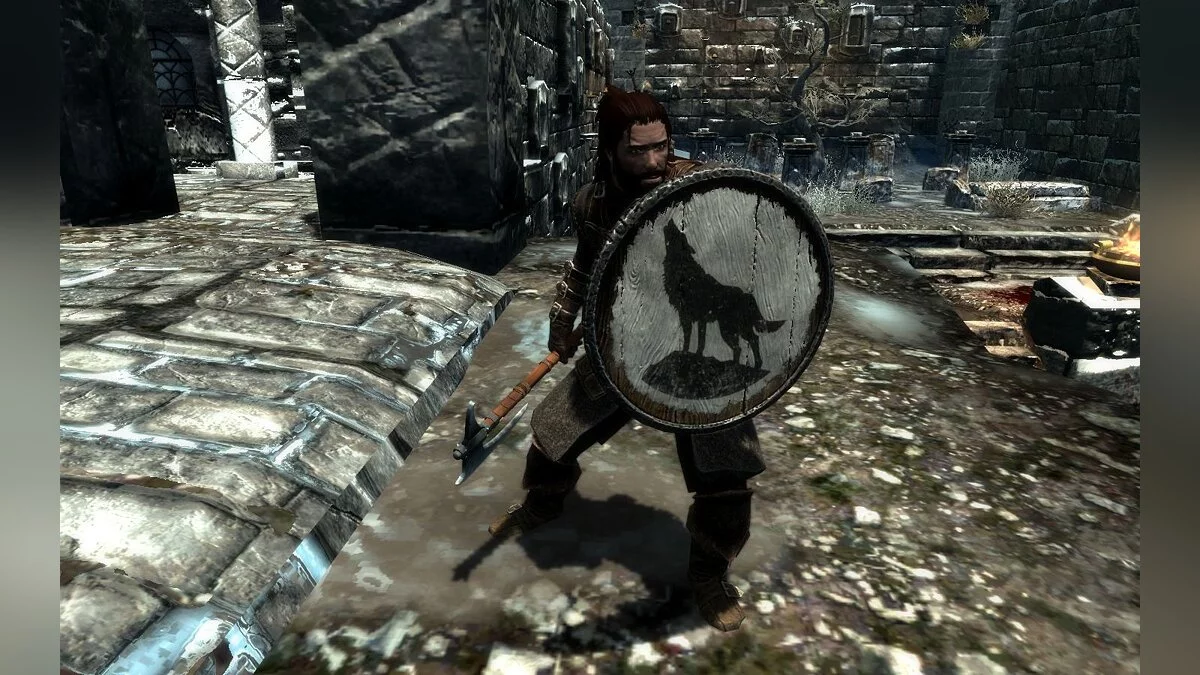 The Elder Scrolls 5: Skyrim Legendary Edition — Щит с волком