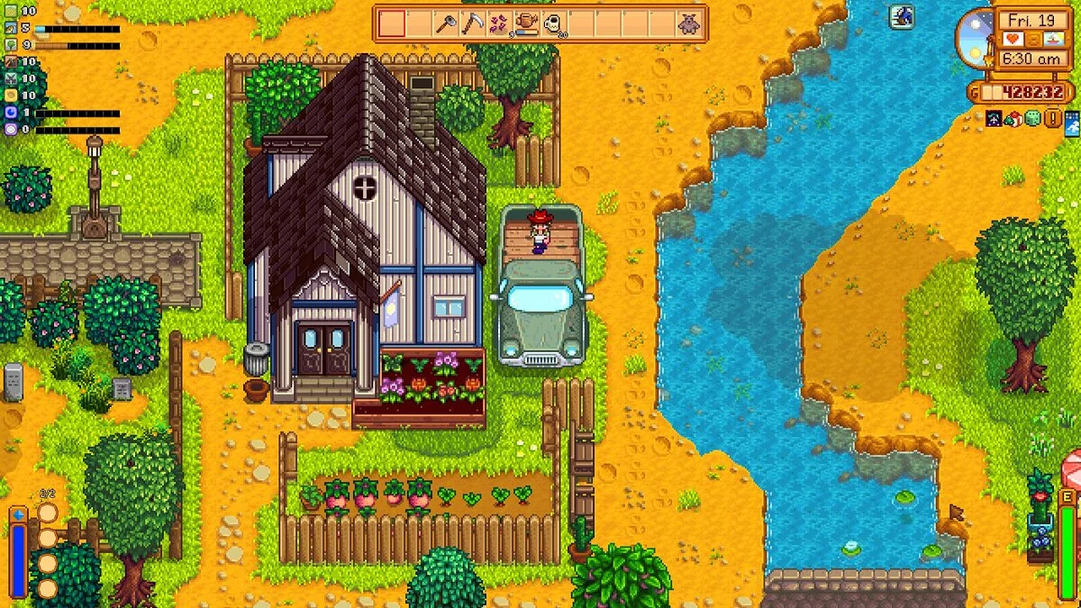 Stardew Valley — Прыгайте через большие вещи