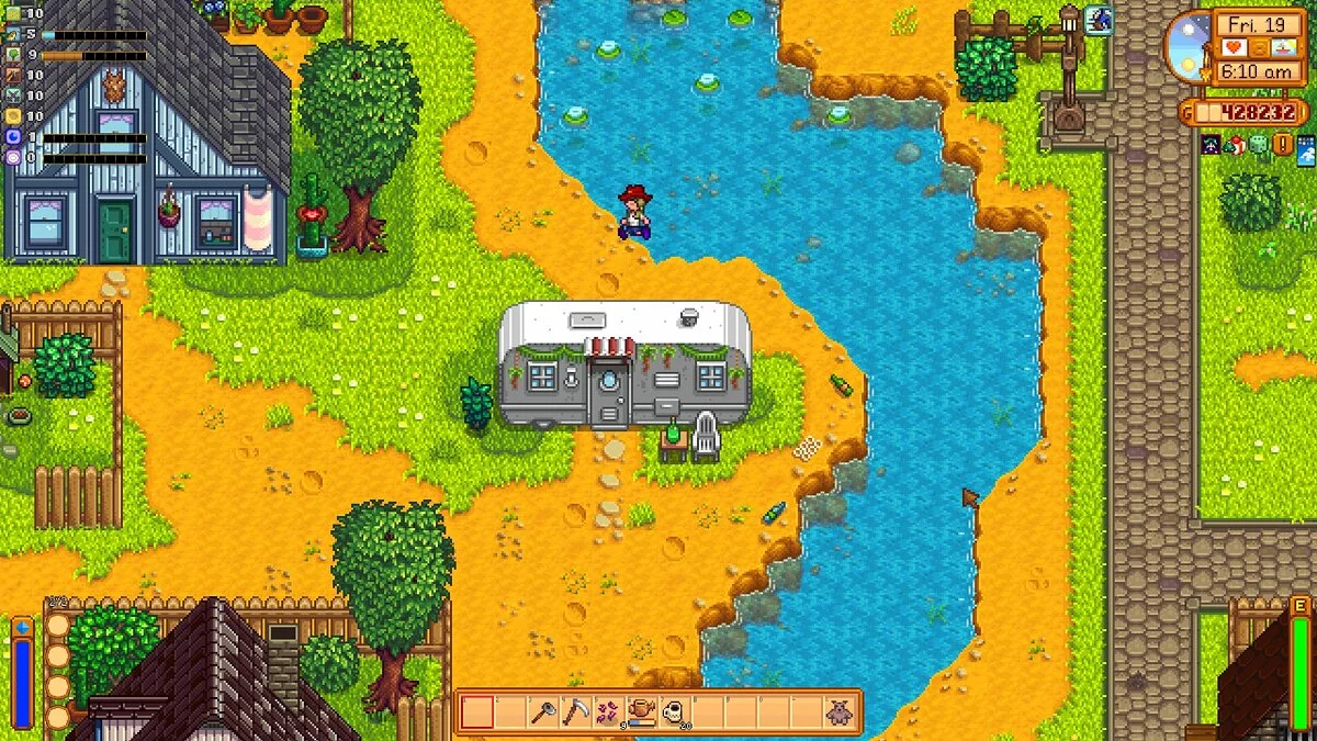 Stardew Valley — Прыгайте через большие вещи