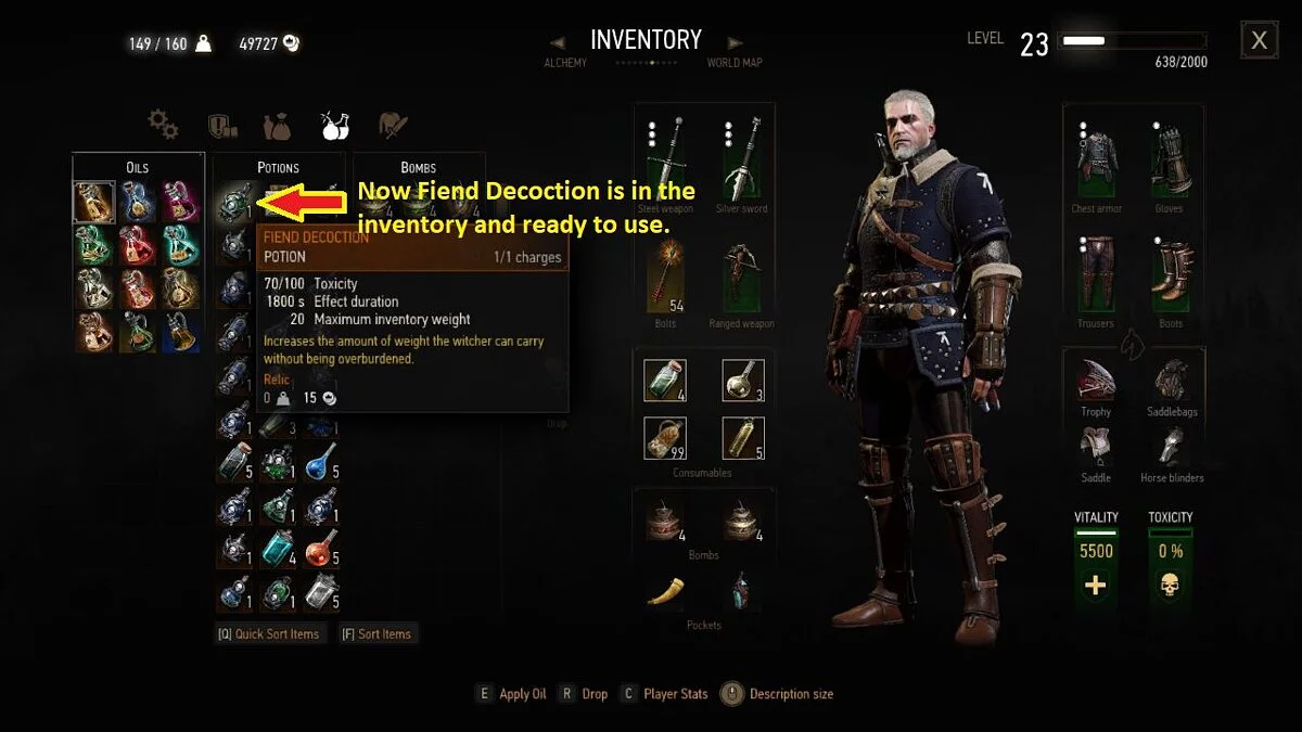 The Witcher 3: Wild Hunt - Complete Edition — Свободная алхимия