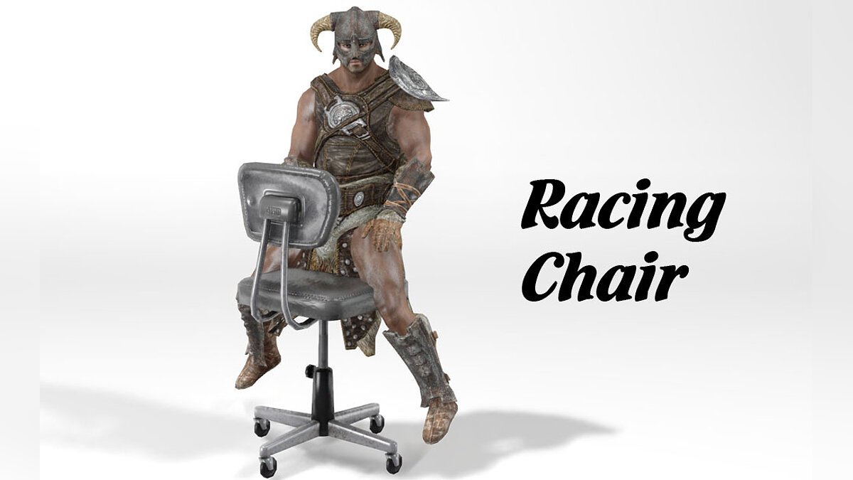 The Elder Scrolls 5: Skyrim Legendary Edition — Офисное кресло вместо лошади