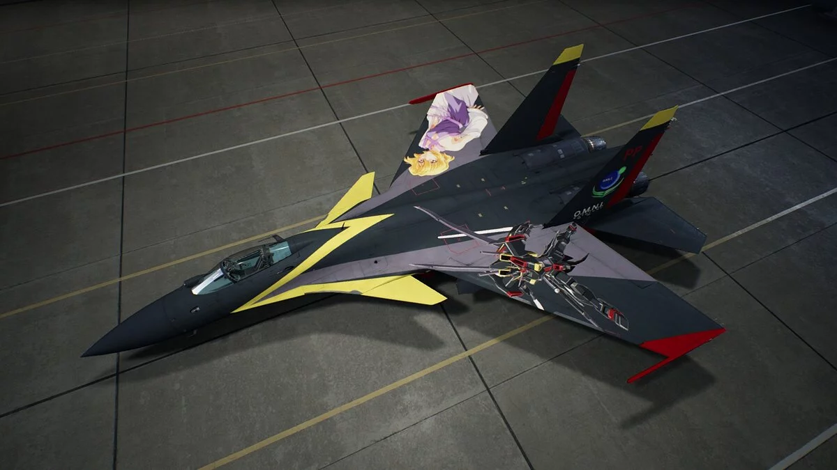 Ace Combat 7: Skies Unknown — Раскраска в стиле игры «Mobile Suit Gundam»