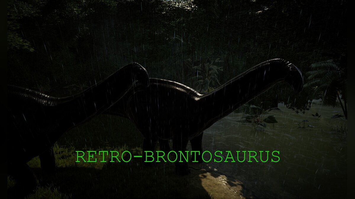 Jurassic World Evolution — Ретро-бронтозавр