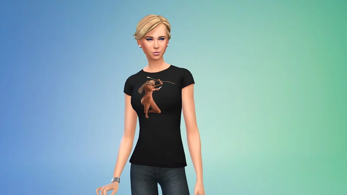 The Sims 4 — Вещи с рисунком девушки из джунглей