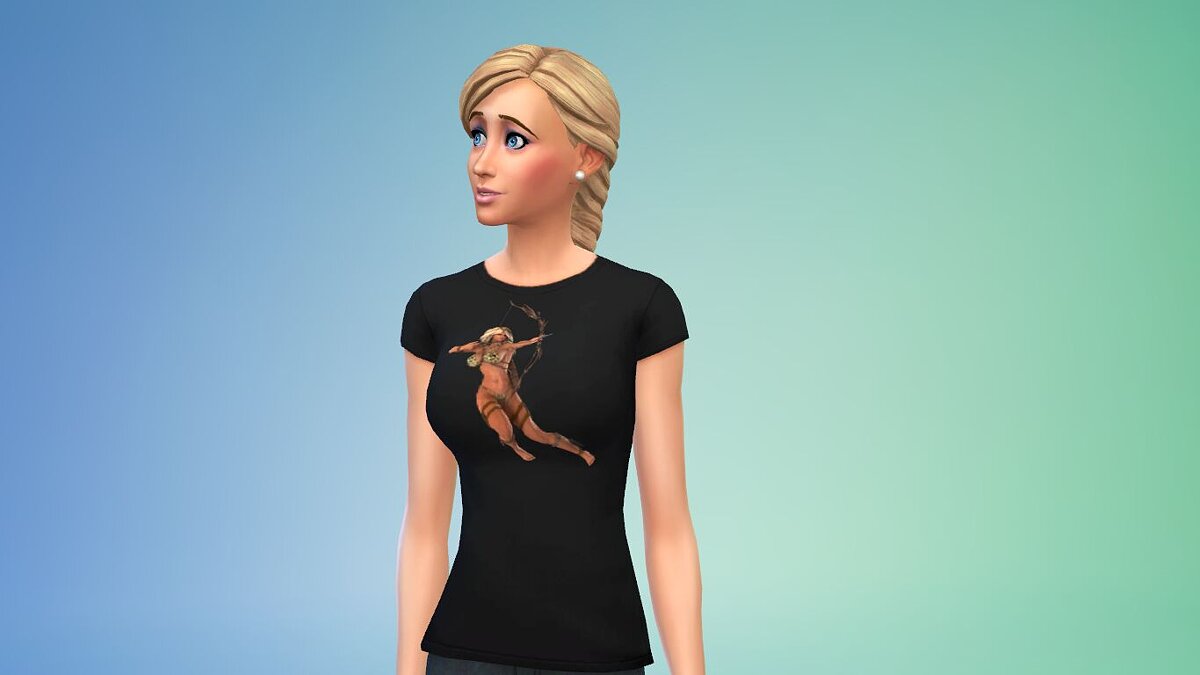 The Sims 4 — Вещи с рисунком девушки из джунглей