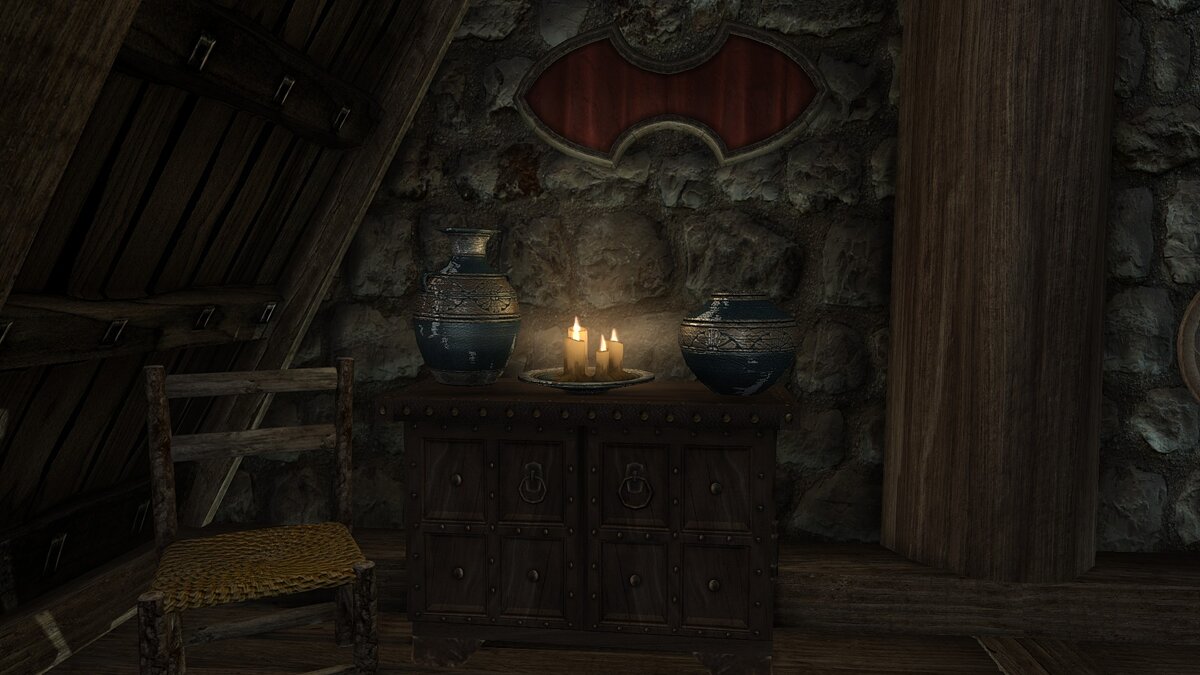Elder Scrolls 5: Skyrim Special Edition — Постобработка пламени свечи