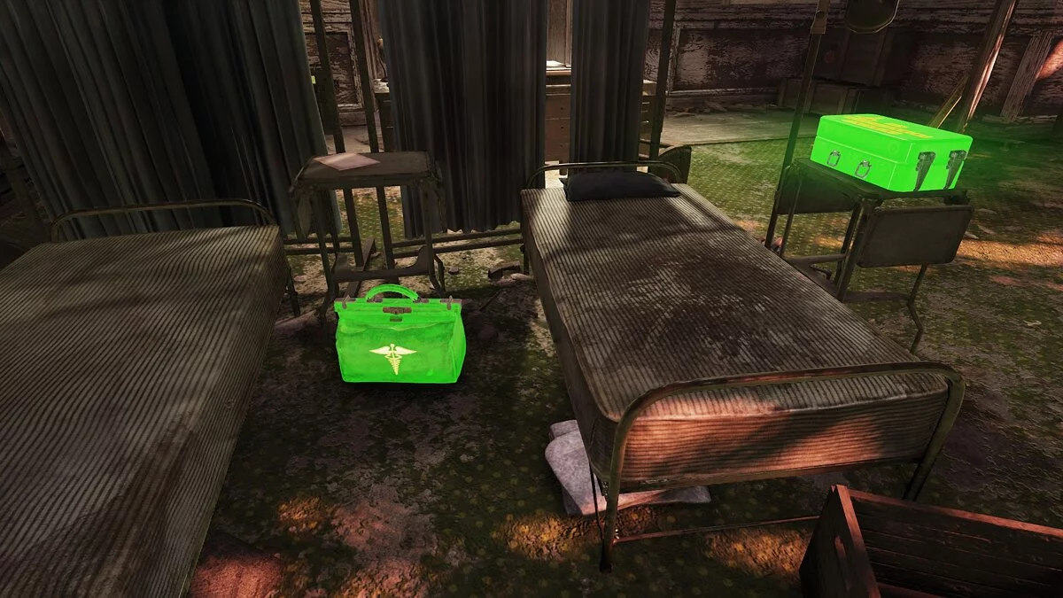 Fallout 76 — Светящиеся сумки врача и аптечки 