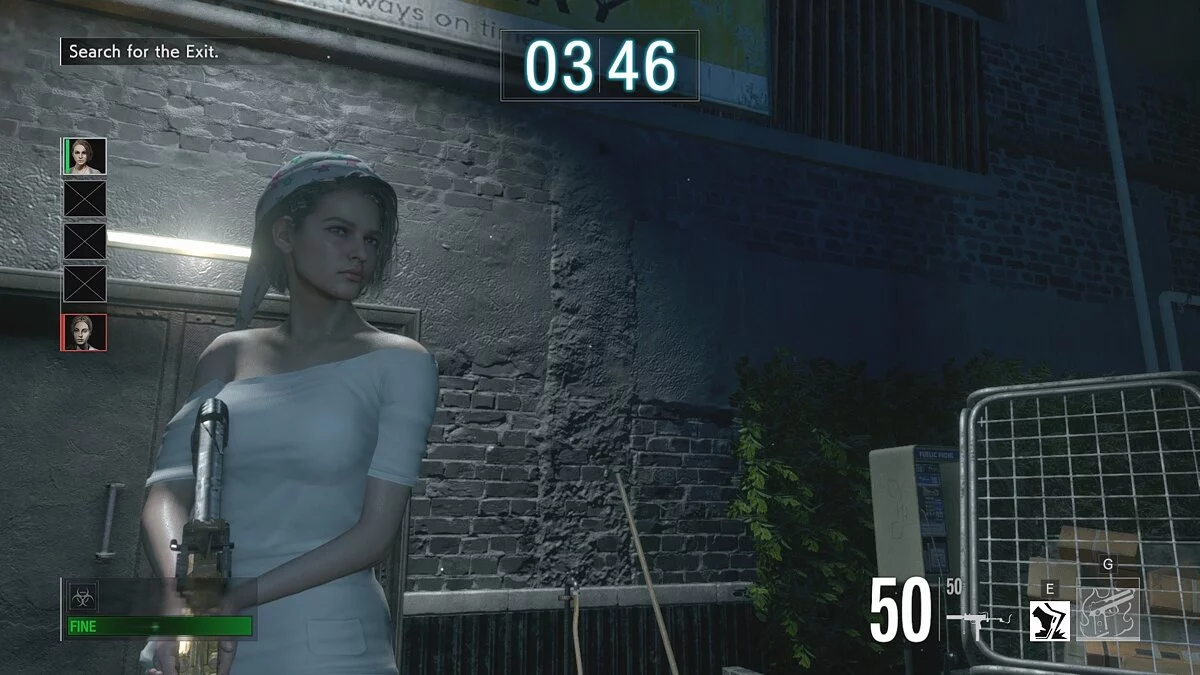 Resident Evil 3 — Джилл в пижаме
