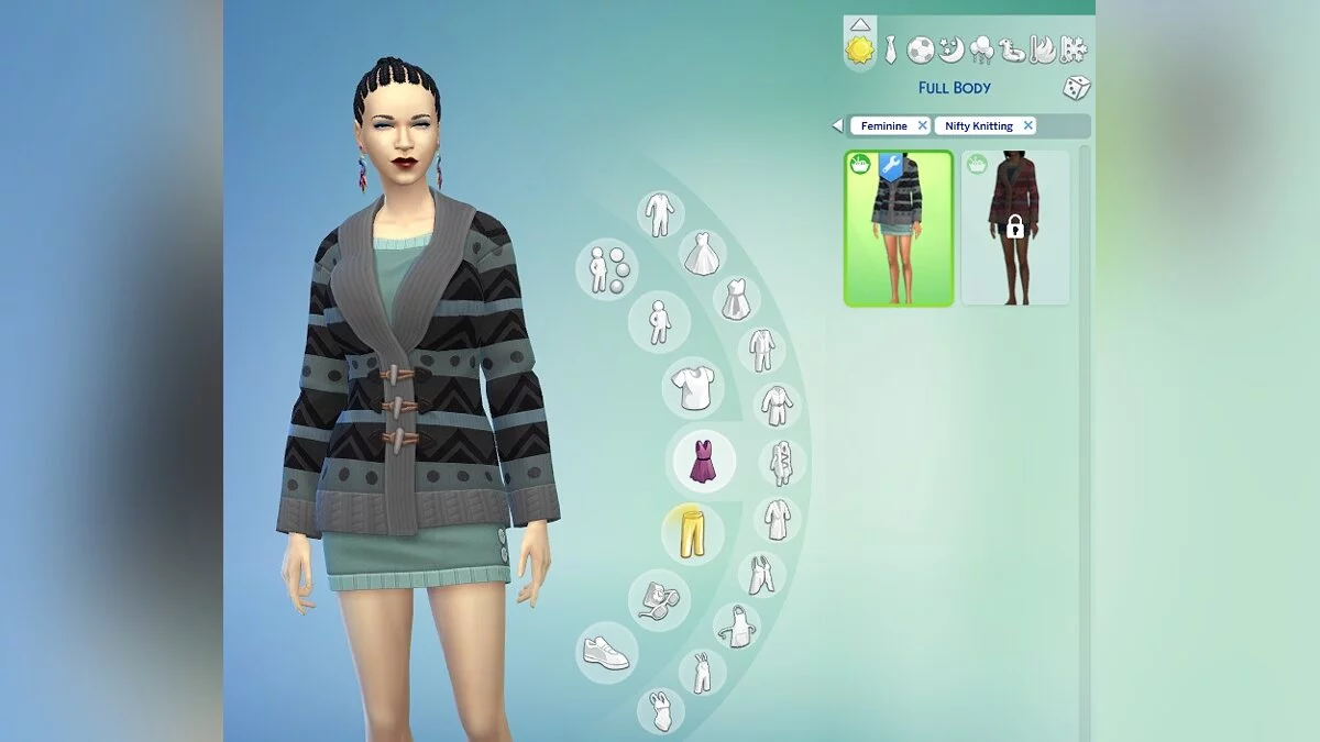 The Sims 4 — Разблокировка вязаных предметов одежды в CAS
