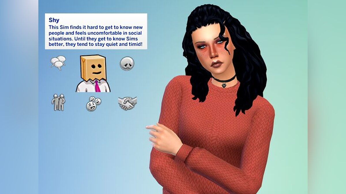 The Sims 4 — Черта характера — застенчивый