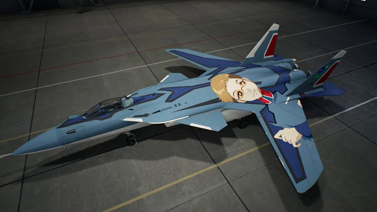 Ace Combat 7: Skies Unknown — Раскраска в стиле игры «Mobile Suit Gundam»