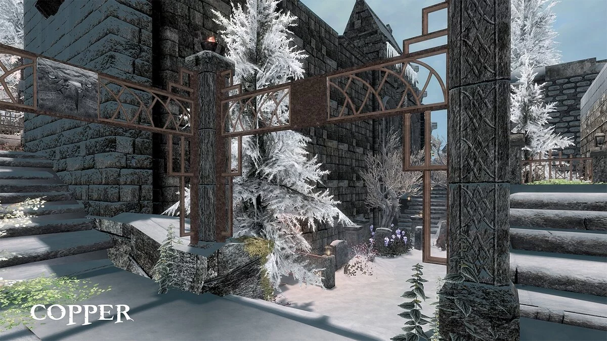 Elder Scrolls 5: Skyrim Special Edition — Улучшенные металлические ограждения в Виндхельме