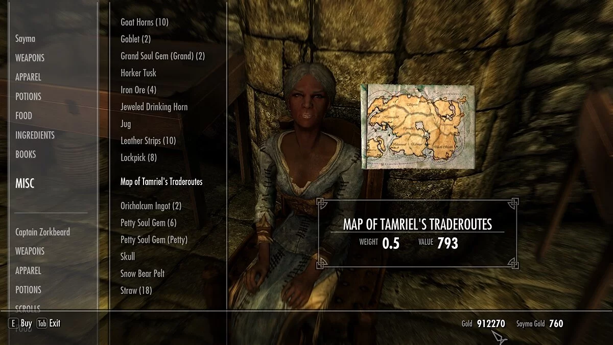 The Elder Scrolls 5: Skyrim Legendary Edition — Уникальные предметы для интерьера