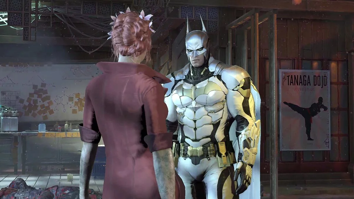 Batman: Arkham Knight Game of the Year Edition — Бело-черно-золотой костюм