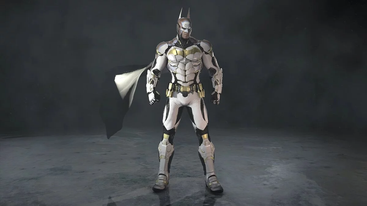 Batman: Arkham Knight Game of the Year Edition — Бело-черно-золотой костюм