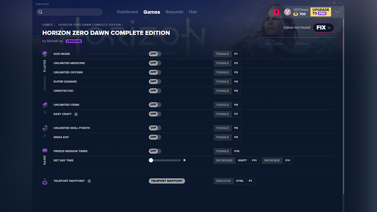 Horizon Zero Dawn Complete Edition — Трейнер (+12) от 12.08.2020 [WeMod]