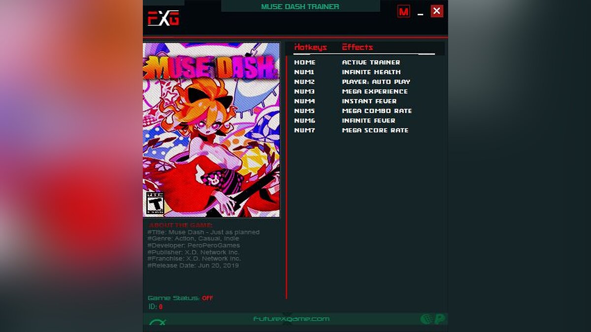 Muse Dash — Трейнер (+7) [UPD: 31.07.2020]
